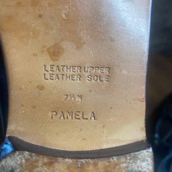 G.H BASS women’s Pamela Black brown Leather Lace Up Ankle Boots sz 7.5 preloved - Picture 12 of 14